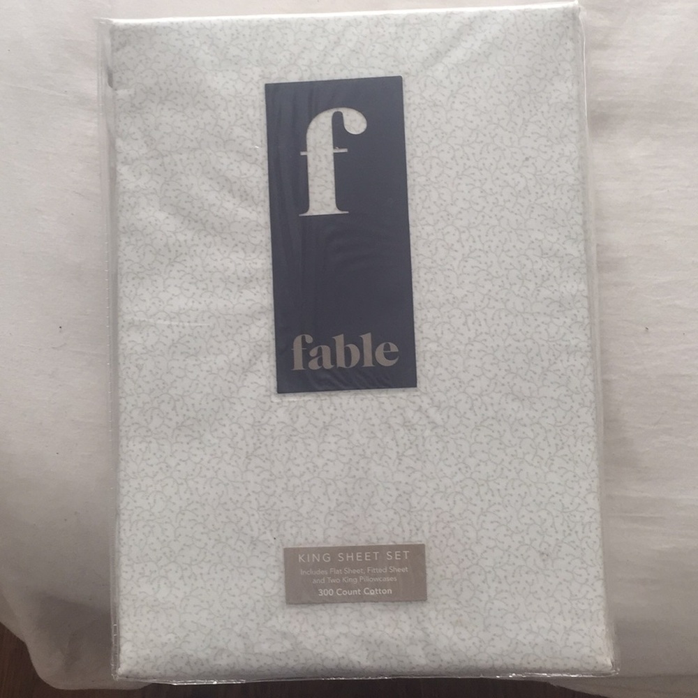 Fable Romily King Sheet Set NIB